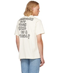 T-shirt girocollo stampata beige di Converse