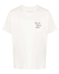 T-shirt girocollo stampata beige di One Of These Days