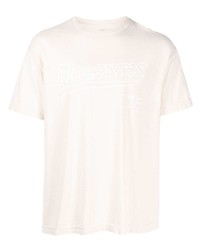 T-shirt girocollo stampata beige di Pleasures