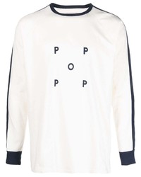 T-shirt girocollo stampata beige di Pop Trading Company