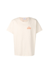 T-shirt girocollo stampata beige di Rhude