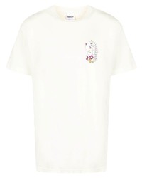 T-shirt girocollo stampata beige di RIPNDIP