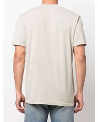 T-shirt girocollo stampata beige di Acne Studios