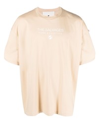 T-shirt girocollo stampata beige di The Salvages