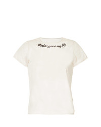 T-shirt girocollo stampata beige di Tu Es Mon Trésor