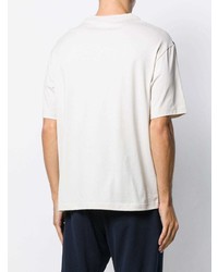 T-shirt girocollo stampata beige di Y-3