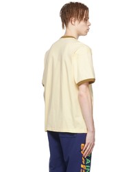T-shirt girocollo stampata beige di Brain Dead