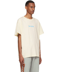 T-shirt girocollo stampata beige di Vyner Articles