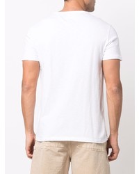 T-shirt girocollo stampata bianca e blu scuro di Polo Ralph Lauren