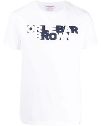 T-shirt girocollo stampata bianca e blu scuro di Orlebar Brown