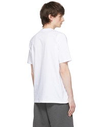 T-shirt girocollo stampata bianca e blu scuro di CARHARTT WORK IN PROGRESS