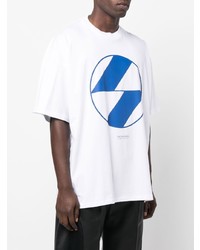 T-shirt girocollo stampata bianca e blu di The Salvages