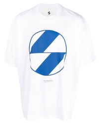 T-shirt girocollo stampata bianca e blu di The Salvages