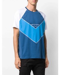 T-shirt girocollo stampata bianca e blu di Givenchy