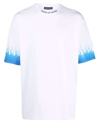 T-shirt girocollo stampata bianca e blu di Vision Of Super