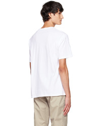 T-shirt girocollo stampata bianca e blu di AFFXWRKS
