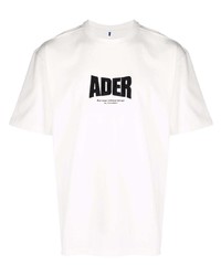 T-shirt girocollo stampata bianca e nera di Ader Error