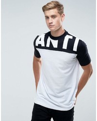 T-shirt girocollo stampata bianca e nera di Antioch