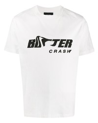 T-shirt girocollo stampata bianca e nera di Botter