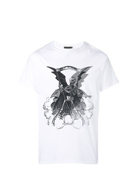 T-shirt girocollo stampata bianca e nera di Call Me 917
