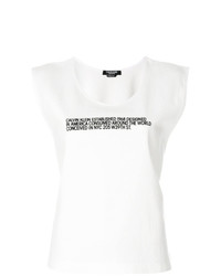 T-shirt girocollo stampata bianca e nera di Calvin Klein 205W39nyc