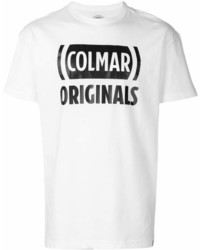 T-shirt girocollo stampata bianca e nera di Colmar