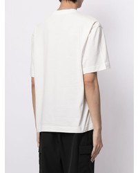 T-shirt girocollo stampata bianca e nera di Feng Chen Wang