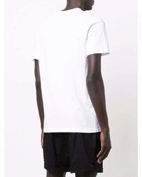 T-shirt girocollo stampata bianca e nera di Moschino
