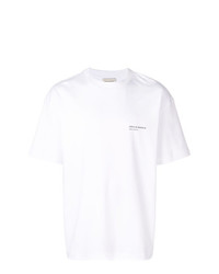 T-shirt girocollo stampata bianca e nera di Drôle De Monsieur