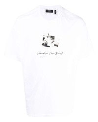 T-shirt girocollo stampata bianca e nera di FIVE CM