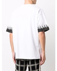 T-shirt girocollo stampata bianca e nera di Vision Of Super