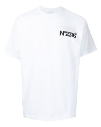 T-shirt girocollo stampata bianca e nera di G-Star RAW
