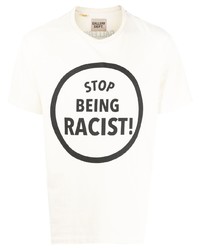 T-shirt girocollo stampata bianca e nera di GALLERY DEPT.