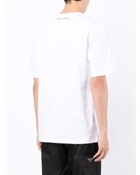 T-shirt girocollo stampata bianca e nera di Daily Paper