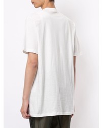 T-shirt girocollo stampata bianca e nera di Julius