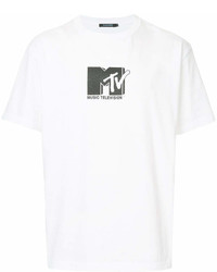 T-shirt girocollo stampata bianca e nera di GUILD PRIME