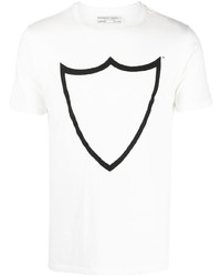 T-shirt girocollo stampata bianca e nera di Htc Los Angeles