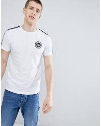 T-shirt girocollo stampata bianca e nera di Hype