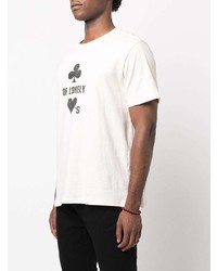 T-shirt girocollo stampata bianca e nera di Ksubi