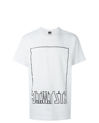 T-shirt girocollo stampata bianca e nera di Ktz