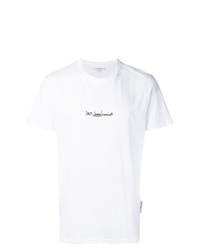 T-shirt girocollo stampata bianca e nera di Les Benjamins
