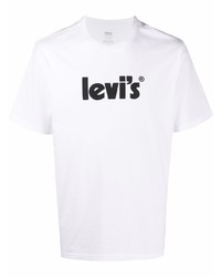 T-shirt girocollo stampata bianca e nera di Levi's