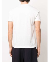 T-shirt girocollo stampata bianca e nera di Emporio Armani