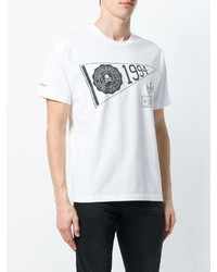 T-shirt girocollo stampata bianca e nera di Neighborhood