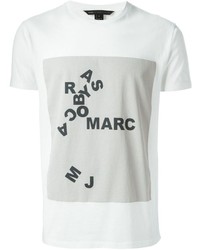 T-shirt girocollo stampata bianca e nera di Marc by Marc Jacobs