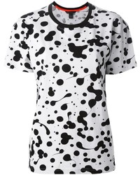 T-shirt girocollo stampata bianca e nera di Marc by Marc Jacobs