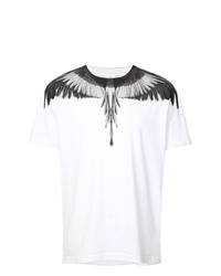 T-shirt girocollo stampata bianca e nera di Marcelo Burlon County of Milan,  €203 | farfetch.com | Lookastic