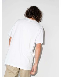 T-shirt girocollo stampata bianca e nera di Soulland