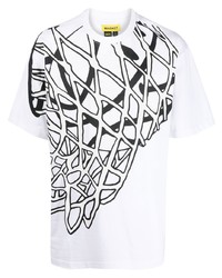 T-shirt girocollo stampata bianca e nera di MARKET