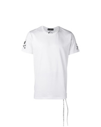 T-shirt girocollo stampata bianca e nera di Mastermind Japan